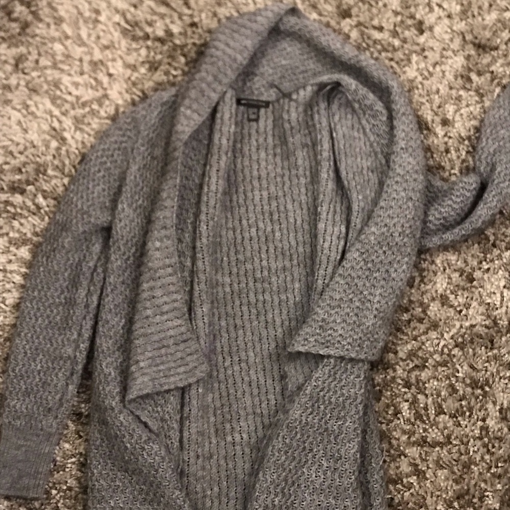 Gray cardigan